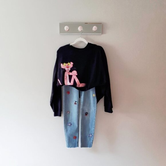 NWT For the Republic floral applique embellished slim ankle jeans, 26 - Picture 5 of 15